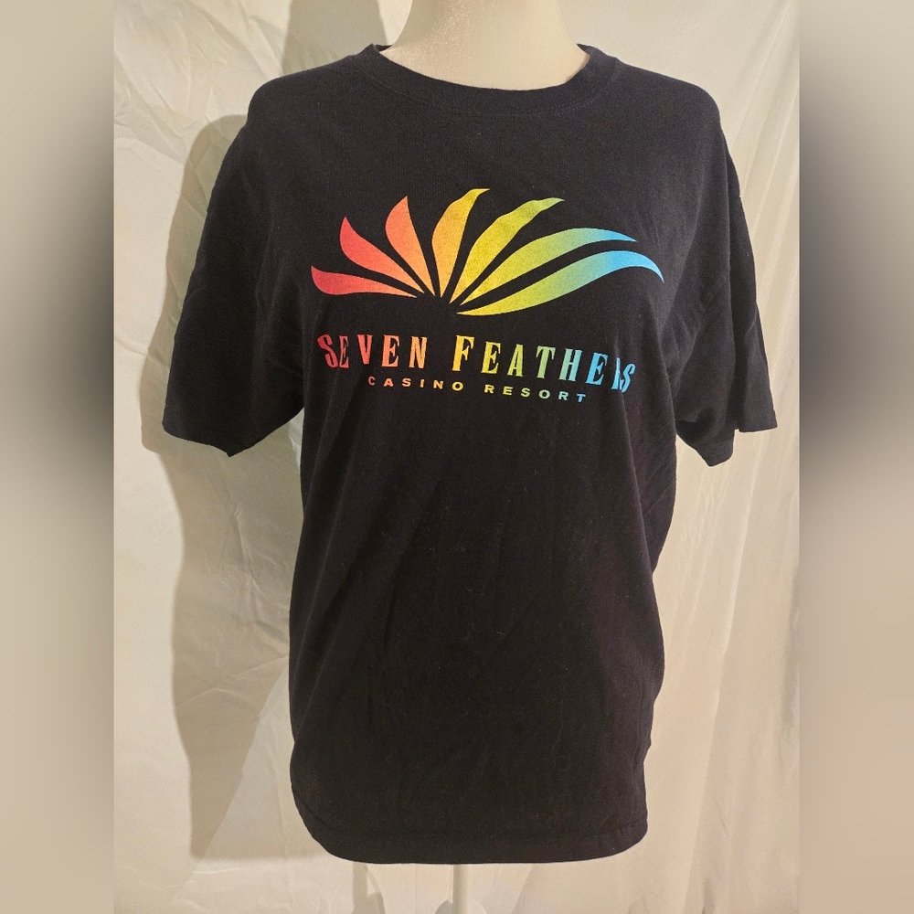 Seven Feathers Casino Black T-Shirt